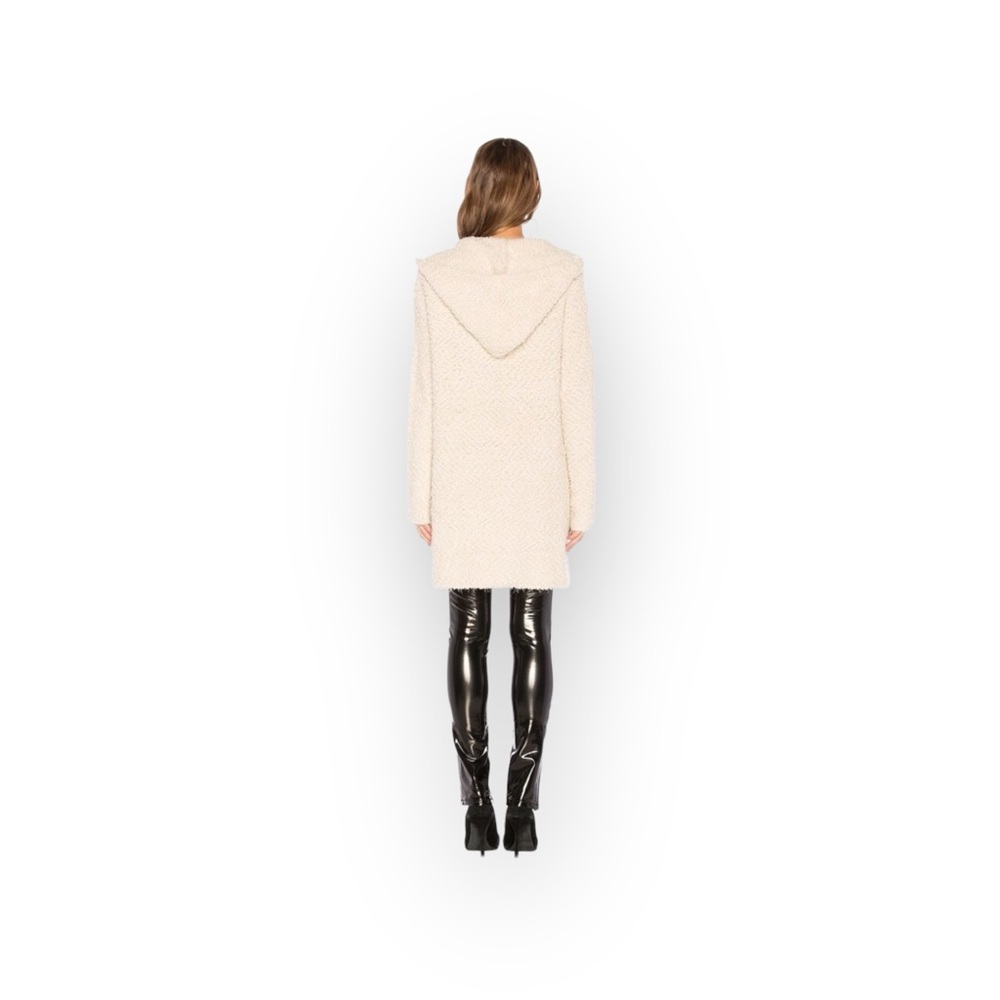 new Young Fabulous Broke ❃ Wylie Fuzzy Hoodie Cardigan Sweater Teddy Coat ❃ M L - Picture 7 of 17